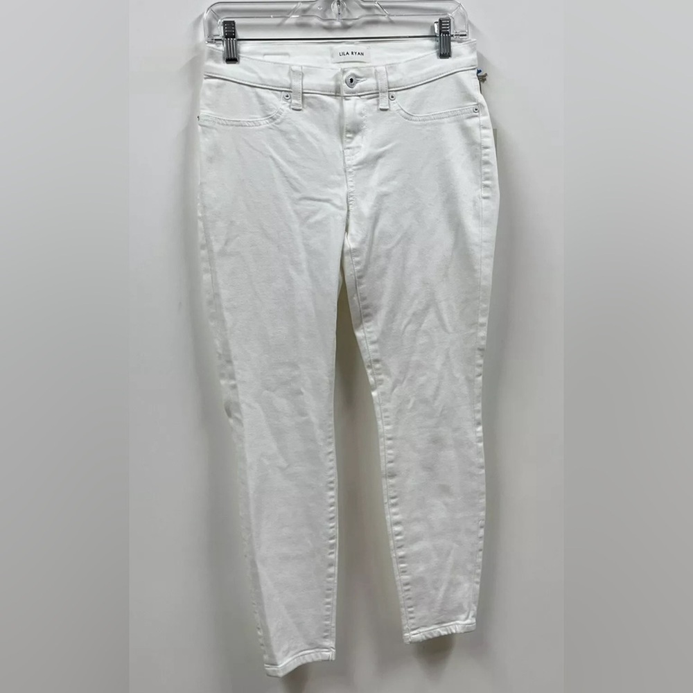 Lila Ryan jeans womens white super skinny ankle